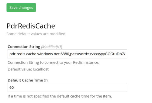 Redis Settings